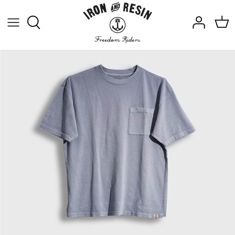 Ash pocket tee light Blue T-Shirt